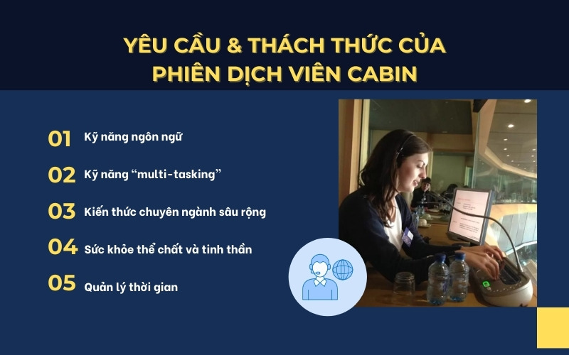 Yêu cầu và thách thức của phiên dịch viên cabin
