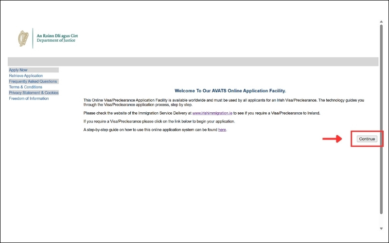Thủ tục xin visa Ireland