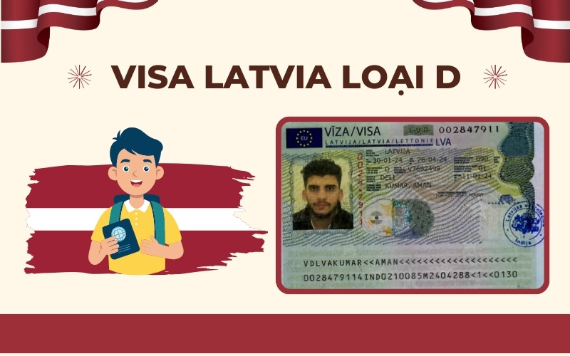 Visa Latvia loại D