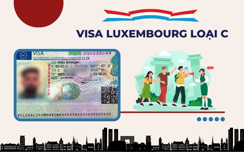 Visa Luxembourg loại C