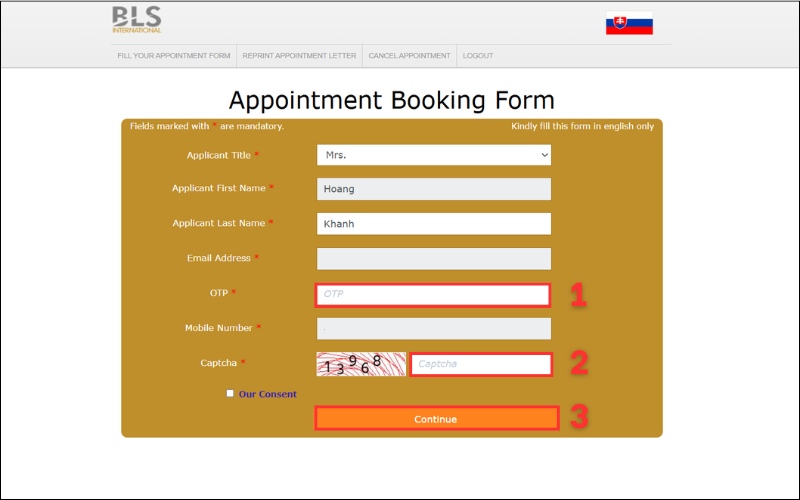 Quay lại hệ thống BLS visa Slovakia