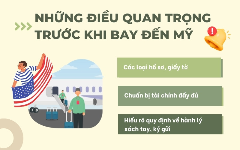 Những quan trọng khi có visa Mỹ thì khi nào bay