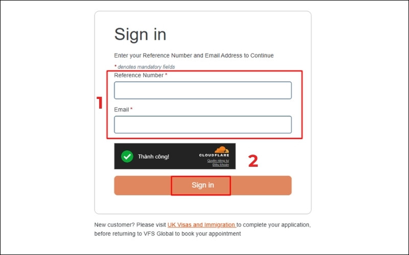 Đăng nhập hệ thống đặt lịch hẹn