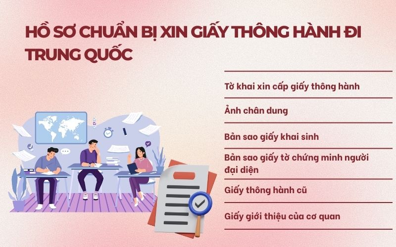 Hồ sơ xin giấy thông hành đi Trung Quốc