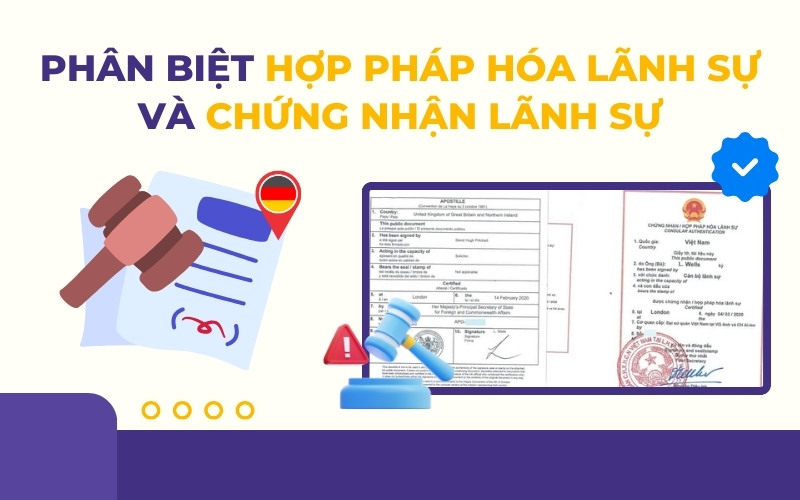 Phân biệt hợp pháp hóa lãnh sự và chứng nhận lãnh sự