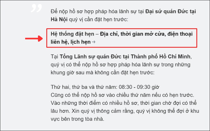 Chọn địa chỉ hợp pháp hóa lãnh sự Đức
