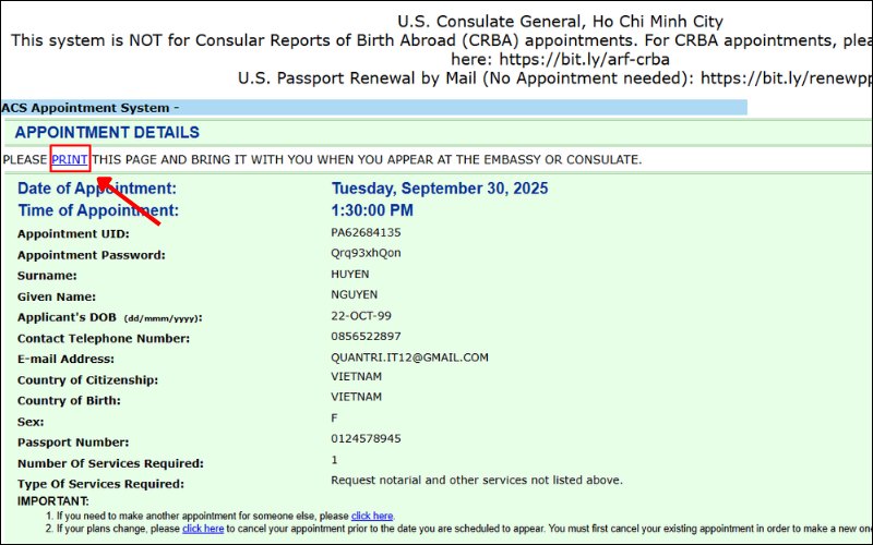 Hoàn tất đặt hẹn hợp pháp hóa lãnh sự Mỹ