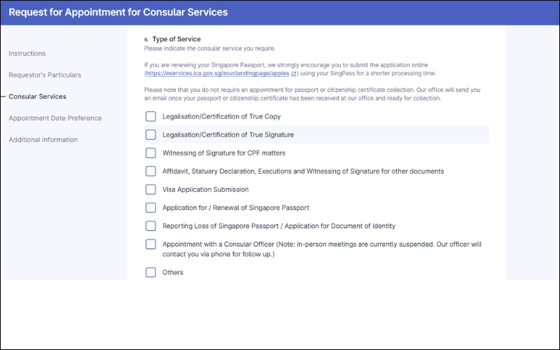 Dịch vụ hợp pháp hóa lãnh sự Singapore