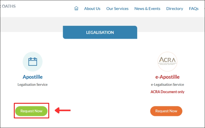 Yêu cầu hợp pháp hóa lãnh sự Singapore
