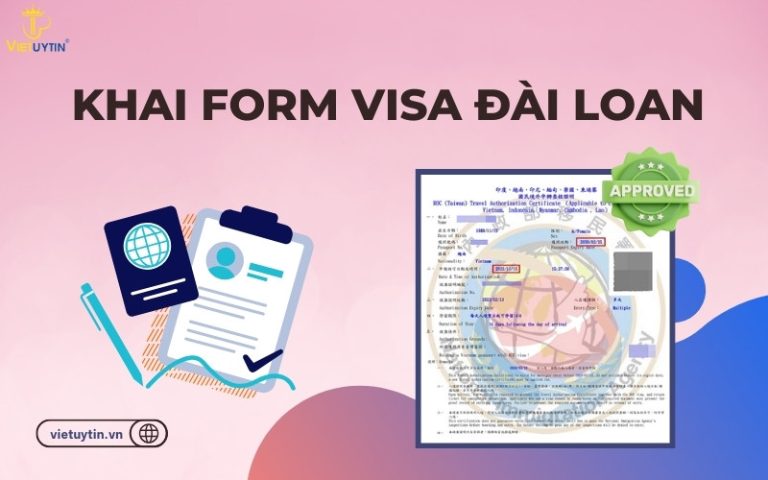 Khai form visa Đài Loan