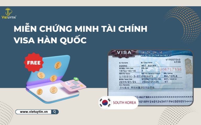 miễn chứng minh tài chính visa Hàn Quốc