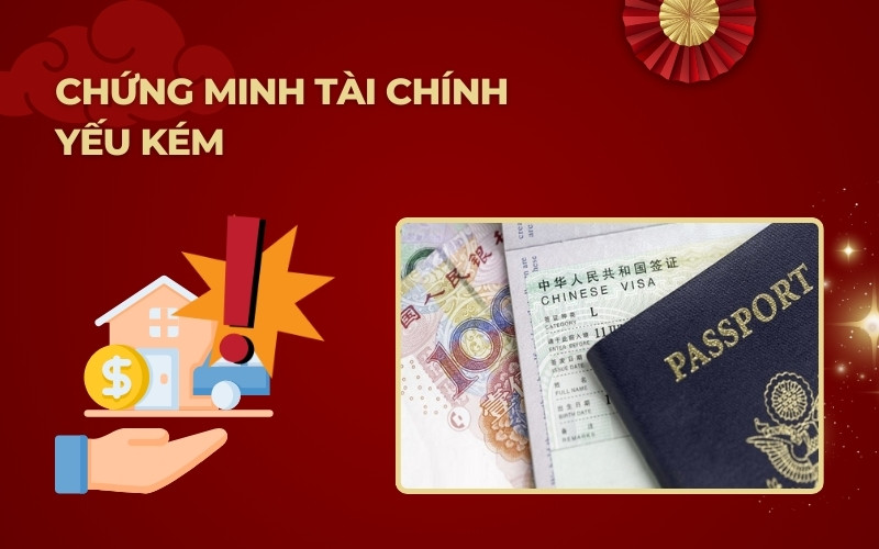Chứng minh tài chính yếu kém khi xin visa Trung Quốc