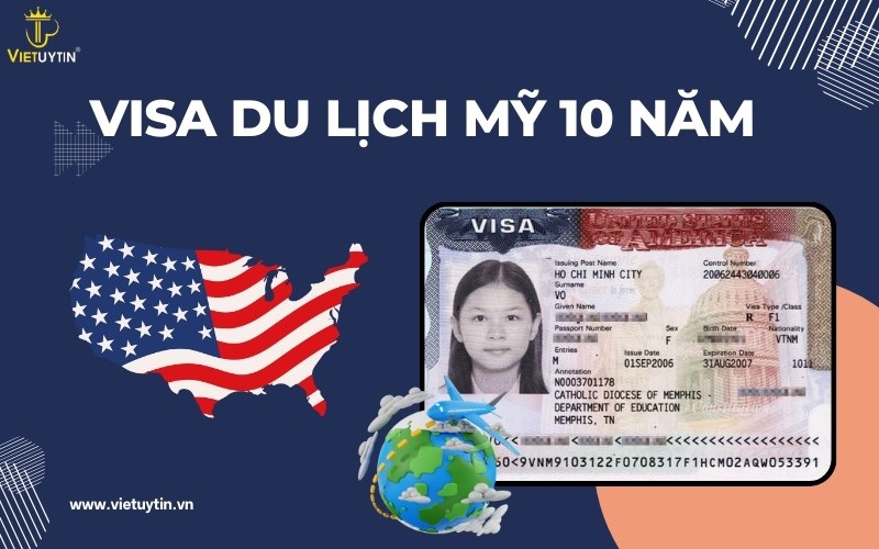 Visa du lịch Mỹ 10 năm