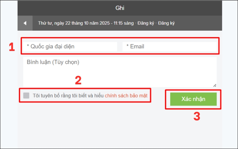 Nhập thông tin hợp pháp hóa lãnh sự Tây Ban Nha