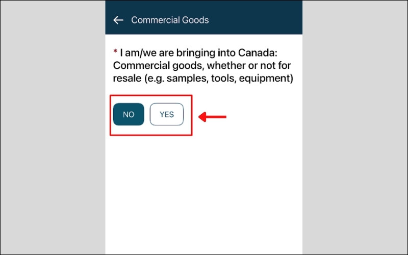 Khai báo hàng hóa trong thủ tục nhập cảnh Canada