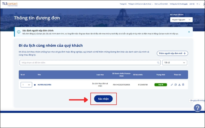 Xác nhận đơn xin visa Monaco