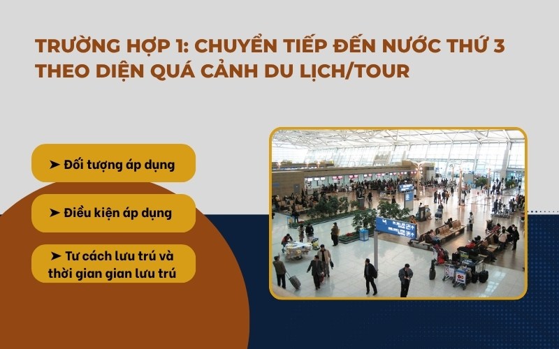 trường hợp được miễn visa transit Hàn Quốc