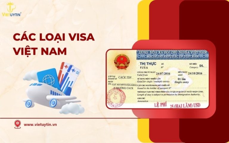 Các loại visa Việt Nam