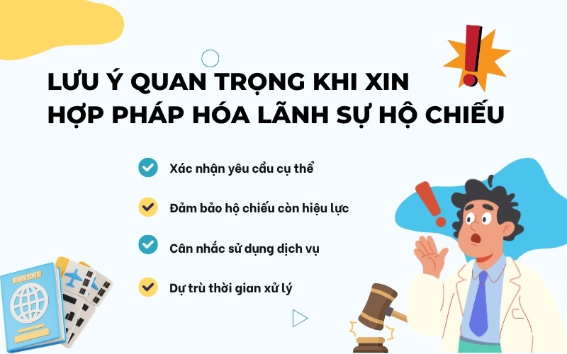Lưu ý hộ chiếu có cần hợp pháp hóa lãnh sự