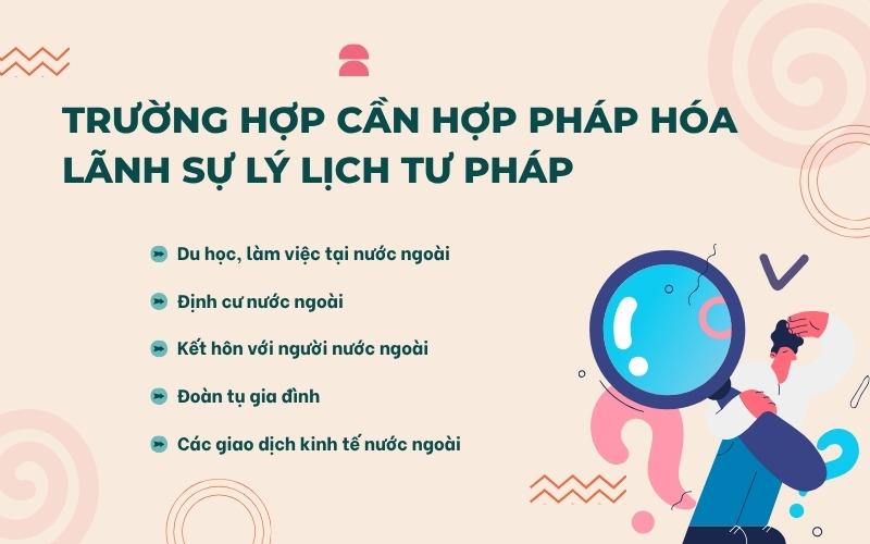 Trường hợp hợp pháp hóa lãnh sự lý lịch tư pháp