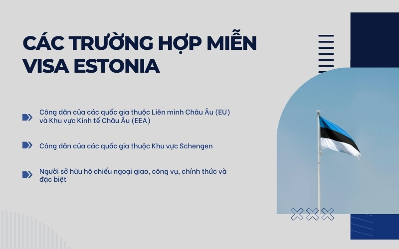 Trường hợp miễn visa Estonia