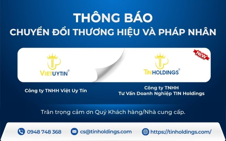 Thông báo chuyển đổi thương hiệu và pháp nhân